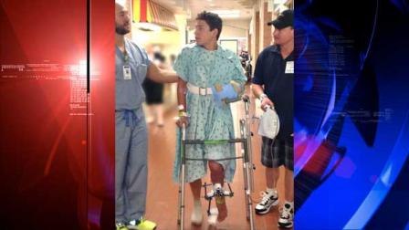 The family of Garrett Sebesta, 15, on Friday released a photo of the teen recovering at Childrens Memorial Hospital.