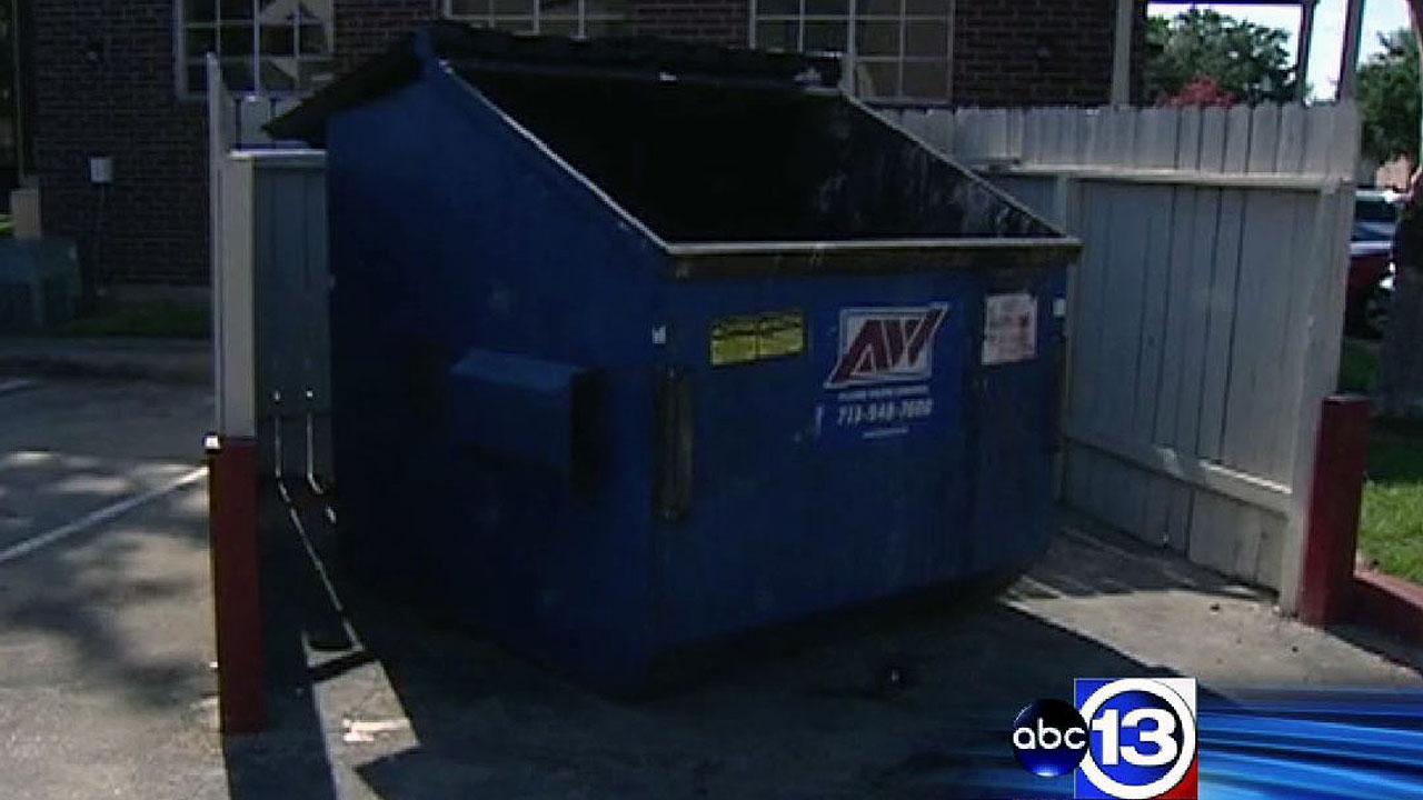 Newborn found behind dumpster at southeast Harris County apartment