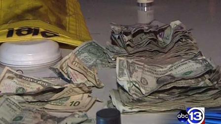Two suspected burglars were caught by police but not before they made a big mess inside a local store