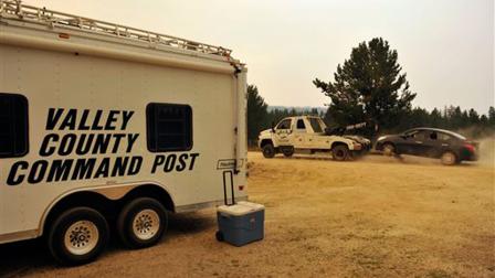 James Dimaggios car is towed to the town of Cascade after detectives finished searching it on a trail head bordering the Frank Church River of No Return Wilderness on Saturday, Aug. 10, 2013. Dimaggio, 40, is suspected of killing a California woman and her young son and then fleeing with the 16-year-old daughter was found in the Idaho wilderness on Friday after horseback riders reported seeing the man and girl hiking in the area two days earlier, authorities said. (AP Photo/Robby Milo)