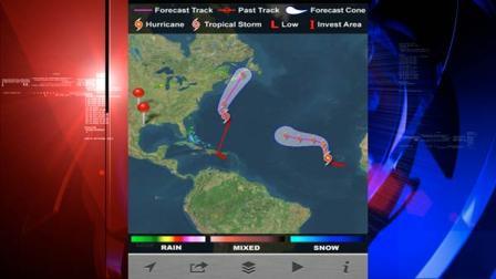 Hurricane Humberto is churning in the Atlantic.