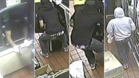 Surveillance images from reckless McDonalds robbery in The Woodlands