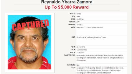 Reynaldo Ybarra Zamora, fugitive on Texas Most Wanted Sex Offender list, was arrested in Hays County after a motorist spotted him lying in the grass along Interstate 35.