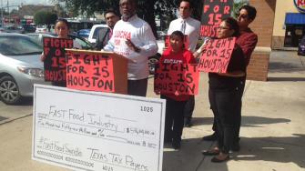 Protesters suggest fast food workers wages are costing tax payers more than they realize