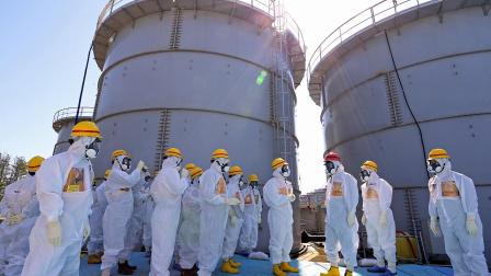 Tsunami-crippled plant in Okuma, Fukushima Prefecture