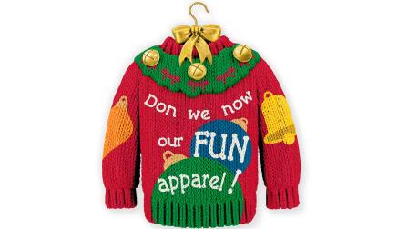 Hallmark ugly sweater ornament