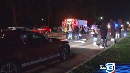 Hit-and-run crash scene on FM 1960 in northwest Harris County