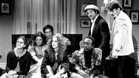 Cast of Saturday Night Live in 1975