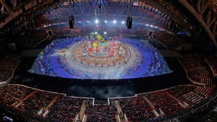 Characters perform during the opening ceremony of the 2014 Winter Olympics in Sochi, Russia