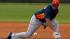 Houston Astros Jon Singleton fields a ground ball during a spring training baseball workout