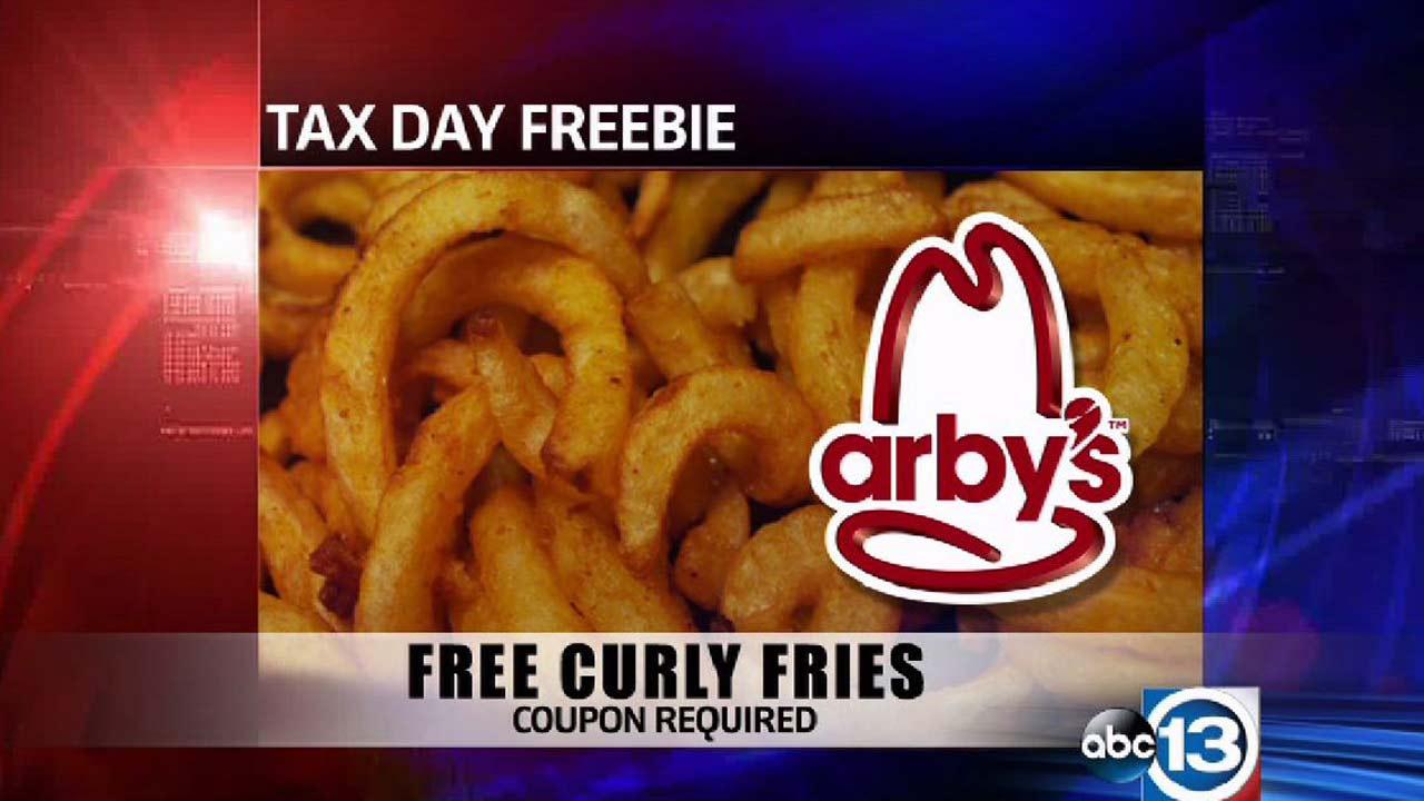 Freebies and deals on tax day