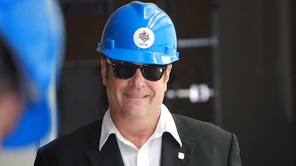 Co-founder Dan Akykroyd came to Houston to announce the October 2008 anticipated opening of a House of Blues as part of the Houston Pavilions project in downtown (Photo: Gina Larson)