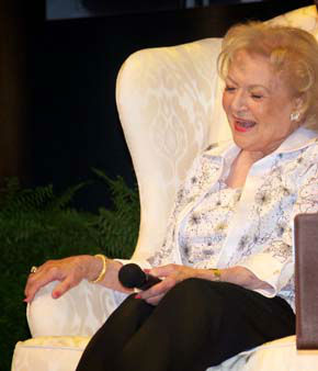 Betty White during an interview with ABC13...