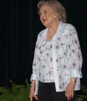 Betty White was in Houston on Saturday,...