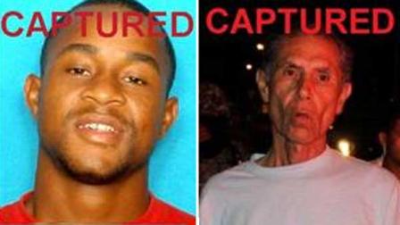 Charles Edward Robertson-Davis, 22, (left) was arrested Wednesday in Austin. Gwen Komahcheet, 62, (right) was arrested Thursday in Mexico.