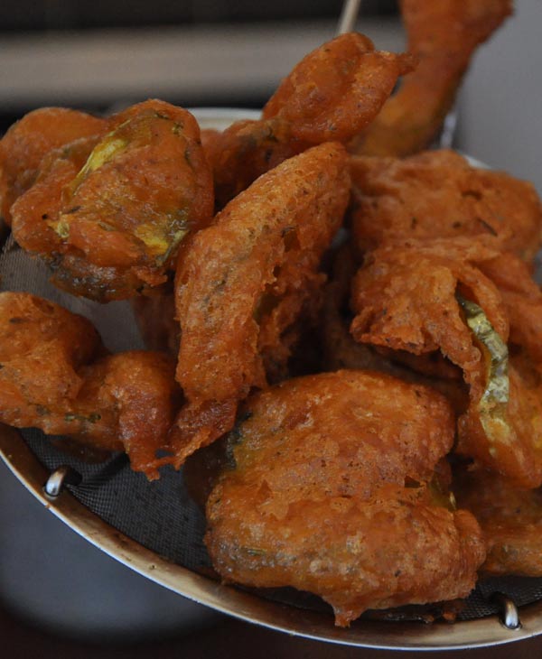 Visitors from New York endulged in their fried...