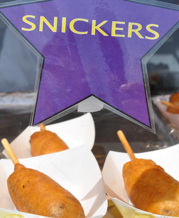 Visitors from New York endulged in their fried...