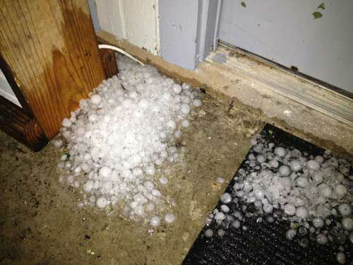 Several homes were damaged in Brookshire during...