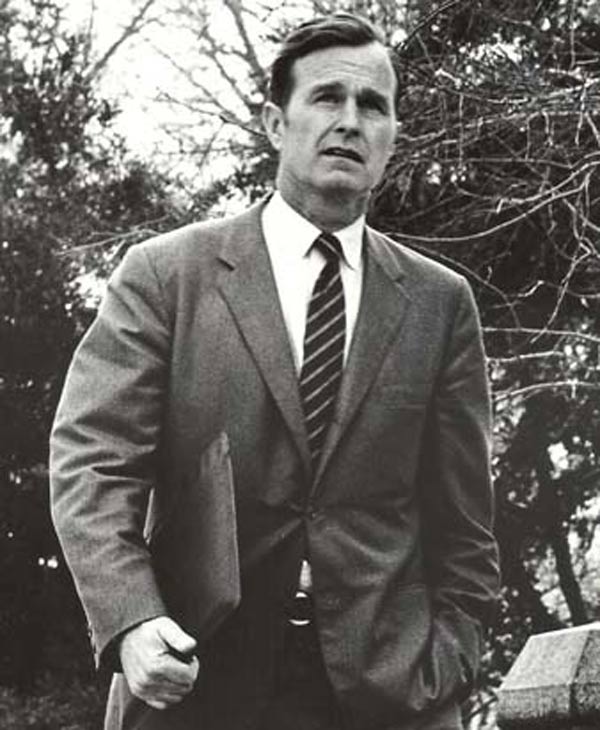 Former President George H.W. Bush as a...