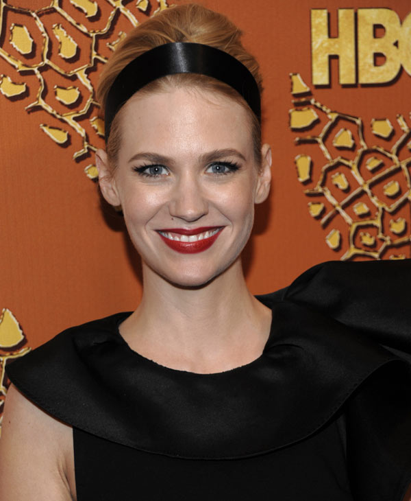 Actress Sofia Vergara, left, reacts alongside...