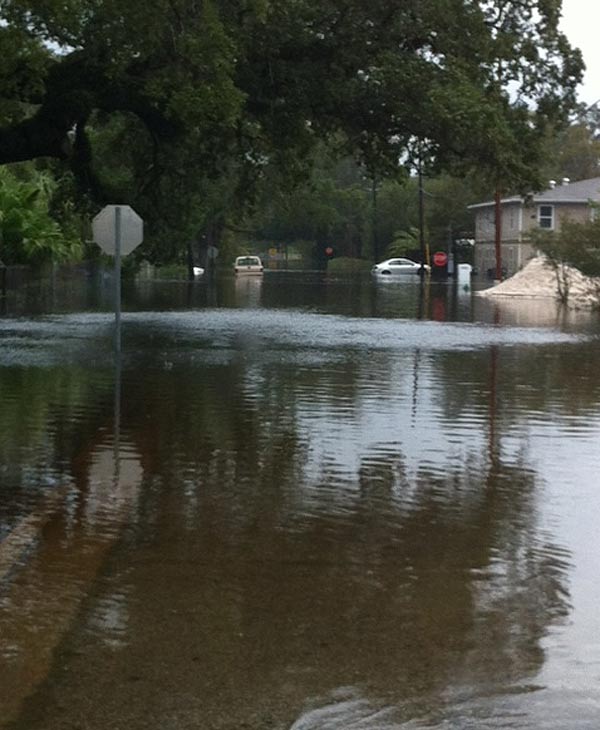 High water in Slidell, Louisiana area