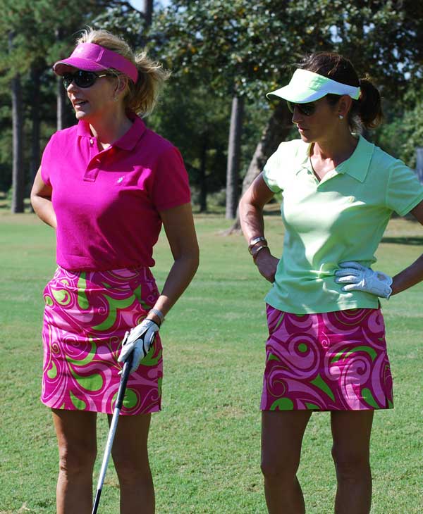 Hundreds of golfers took over the golf course...
