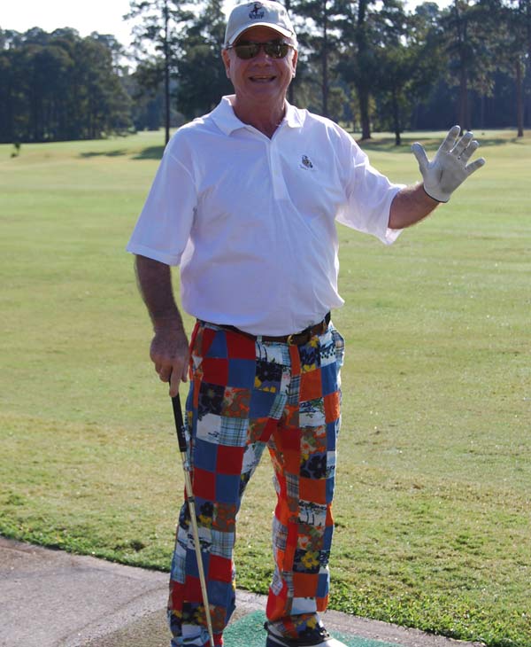 Hundreds of golfers took over the golf course...