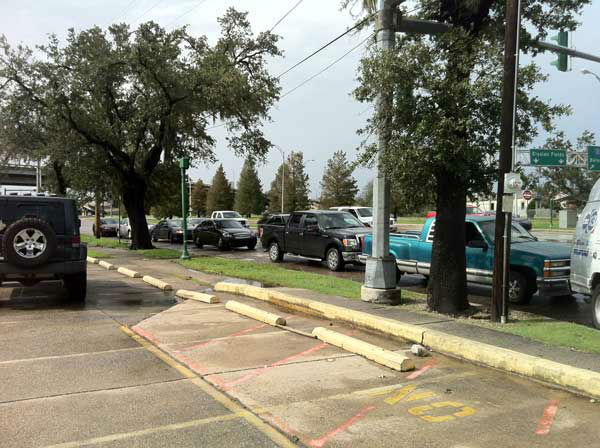 High water in Slidell, Louisiana area