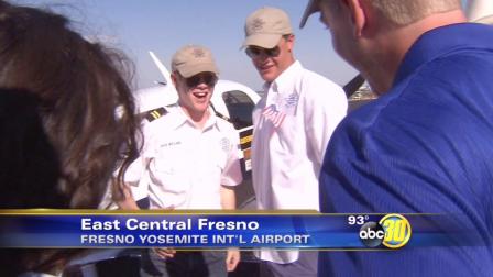 Jack Wiegand landed Saturday evening, completing his mission to be the youngest person to fly solo around the world