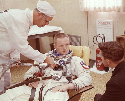 Neil Armstrong passing Channel 7 during a...