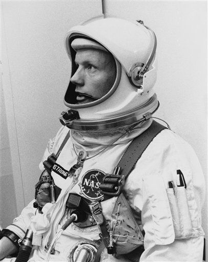Neil Armstrong passing Channel 7 during a...