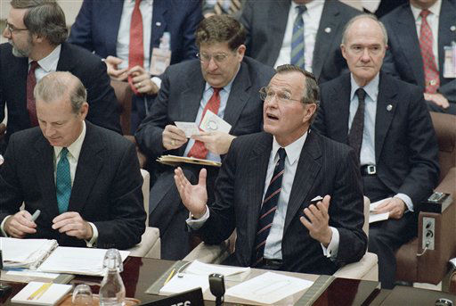 Former President George H.W. Bush as a...