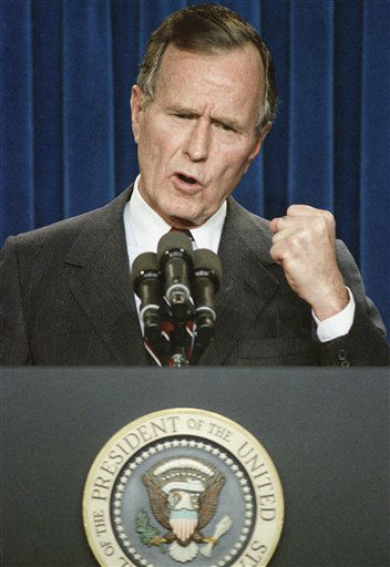 Former President George H.W. Bush as a...