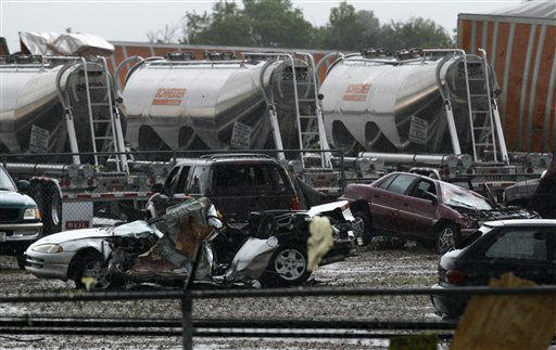 Images from the damage left behind by tornadoes...