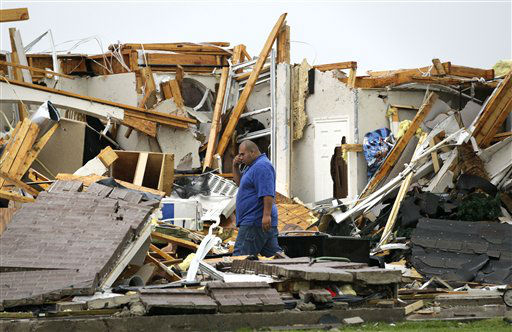 Images from the damage left behind by tornadoes...
