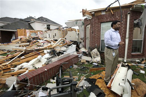 Images from the damage left behind by tornadoes...