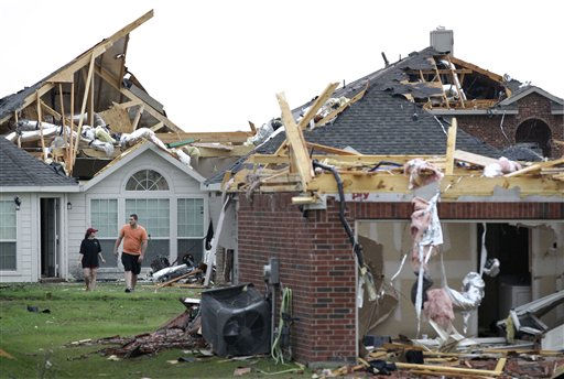 Images from the damage left behind by tornadoes...