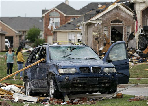 Images from the damage left behind by tornadoes...