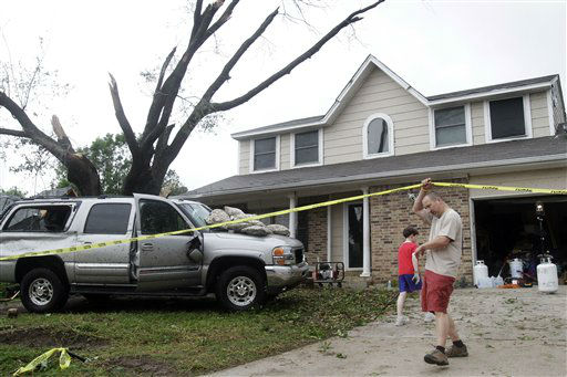 Images from the damage left behind by tornadoes...