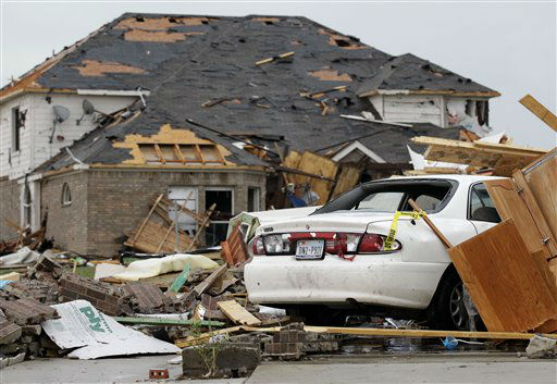 Images from the damage left behind by tornadoes...
