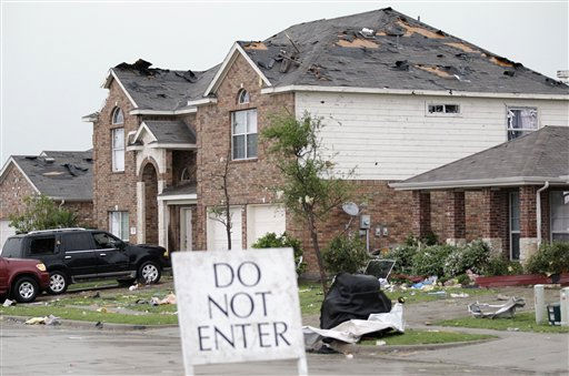 Images from the damage left behind by tornadoes...