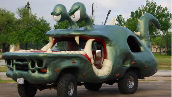 Creativity takes over when Art Cars hit the streets of Houston. The 21st Annual Houston Art Car Parade begins at 1pm, Saturday, May 10, 2008 (Photo: Gina Larson)