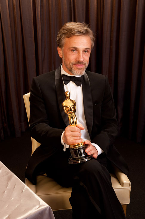 Best Supporting Actor Christoph Waltz backstage...