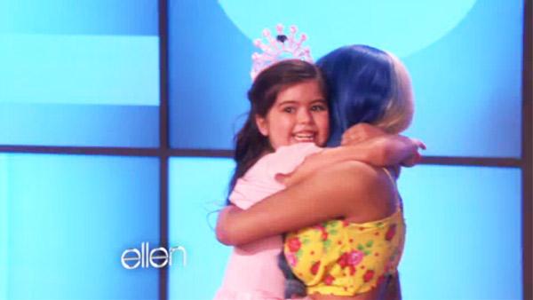 Nicky Minaj and Sophia Grace appear in a still from an episode of Ellen, which aired on October 11, 2011. - Provided courtesy of Warner Bros. Nicky Minaj and Sophia Grace appear in a still from an episode of Ellen, which aired on October 11, 2011. - Provided courtesy of Warner Bros.