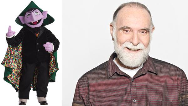 The Count appears in a photo from Sesame Street's official Facebook page. / Jerry Nelson appears in an undated photo from the official Sesame Street website.