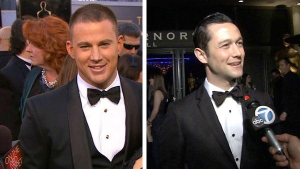 Channing Tatum talks to OTRC.com at the 2013 Oscars on Sunday, Feb. 24, 2013. / Joseph Gordon Levitt is seen at the Governors Ball following the 2013 Oscars. - Provided courtesy of OTRC Channing Tatum talks to OTRC.com at the 2013 Oscars on Sunday, Feb. 24, 2013. / Joseph Gordon Levitt is seen at the Governors Ball following the 2013 Oscars. - Provided courtesy of OTRC