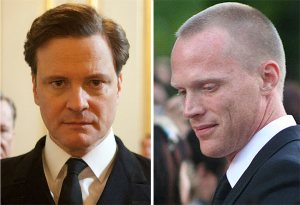 Colin Firth (left) appears in a scene from 'The...