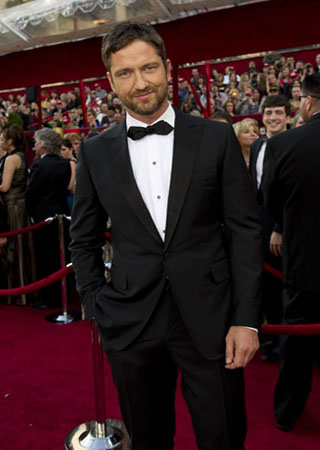 Gerard Butler on the red carpet, 2010.