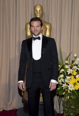 Bradley Cooper on the red carpet, 2010.