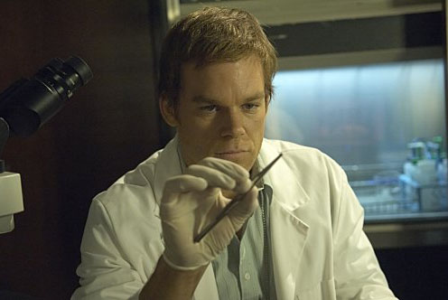 Michael C. Hall turns 40 on Feb. 1, 2011. (Pictured: Michael C. Hall in a scene from 'Dexter.)